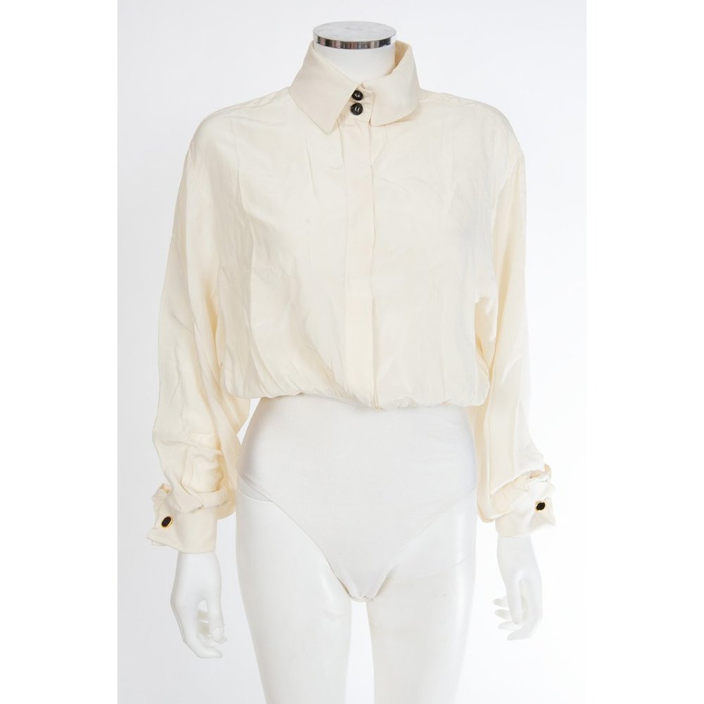 Christian Dior Boutique Silk Crepe Bodysuit